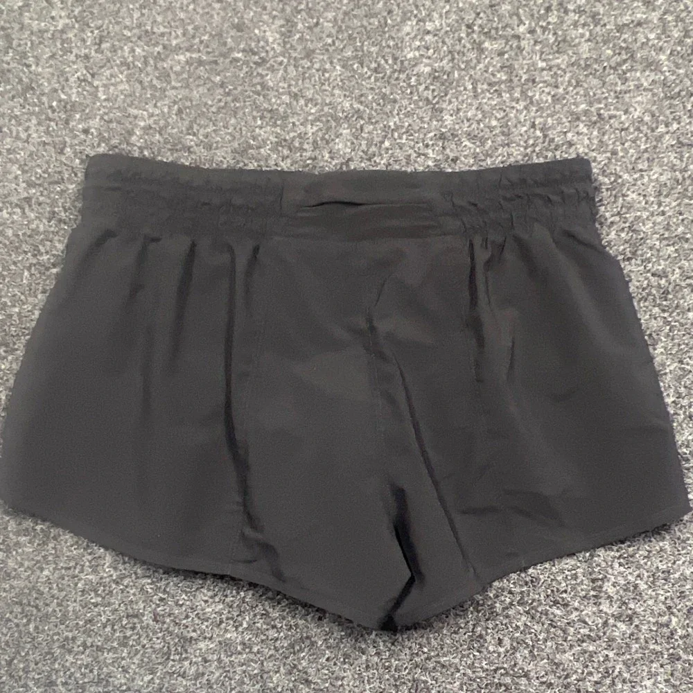 Nike Shorts Womens L Black Dri-FIT Running Smocked Waist Athletic Gym Workout